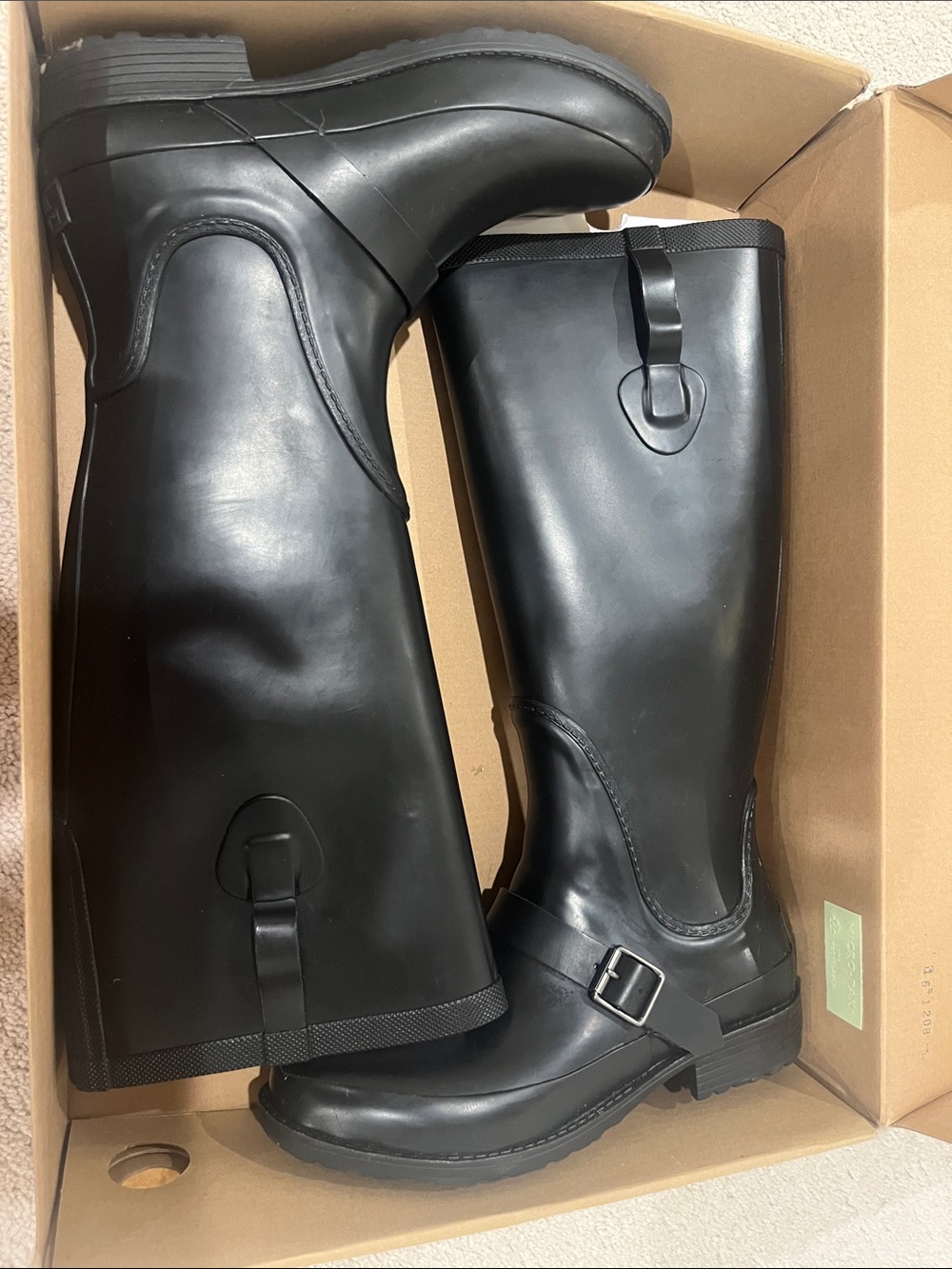 L.L. Bean Women’s Black Tall Rain Boots